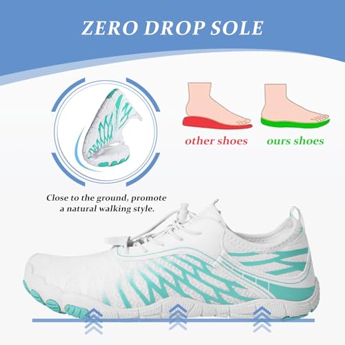 Image of Barefoot Shoes for Women & Men, Grounded Walking Hiking Barefoot Shoes, Wide Toe Box Non-Slip Water Athletic Footwear, Comfortable Vitality Barefoot Footwear, Trail Running Sneakers Unisex