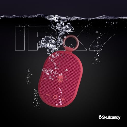 Image of Skullcandy Kilo Wireless Bluetooth Speaker - IPX7 Waterproof Mini Bluetooth Speaker with 24 Hour Battery, Downward Firing Passive Radiator, and True Wireless Pairing - Perfect for Outdoor (Pink)
