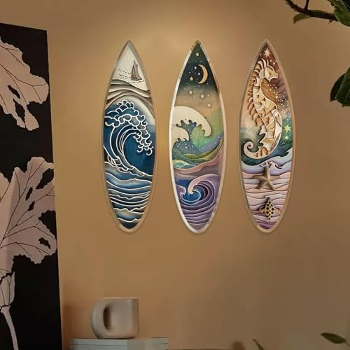Décoration Murale pour Chambre et Café Moderne Triptyque Chic