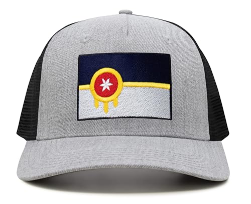 Image of International Tie City Hat for Men and Women, Adjustable Snapback Trucker Baseball Cap with Embroidered Patch