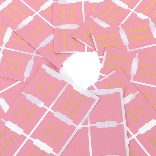 Etiquetas de índice bíblicas de cuero rosa para evitar dañar páginas de libros escolares 4