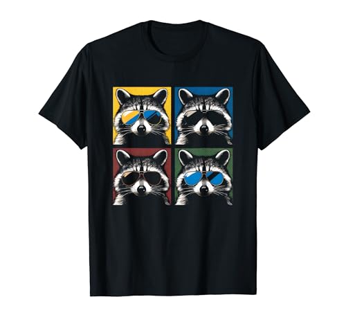 Pop Art - Raccoon Trash Vintage Raccoon Trash Panda Lover T-Shirt