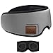 Produktbild HUO FEI NIAO Entspannen Bluetooth Schlafen Augenmaske, Reise 3D-Wireless-Schlaf-Kopfhörer, Blackout Augenmaske, Velcro Adjustable, 5,0 Musik-Maske (Farbe : Gray)