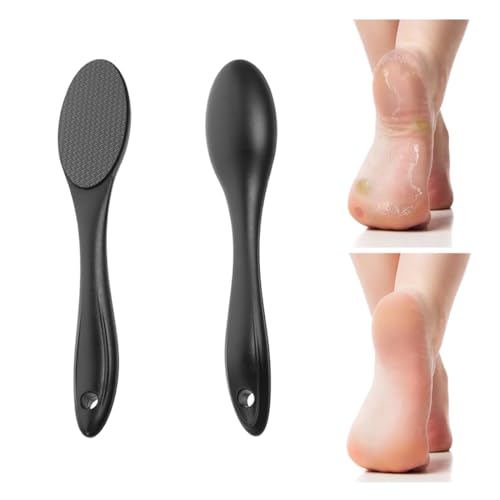XYTAHDM Râpe Pieds Rasoir Manuelle en Nano Verre,Poignée Ergonomique,Lime Pour Pieds, Rape Pieds Professionnel,Lavable et Réutilisable,Elimine la peau dure et les callosités (Noir)