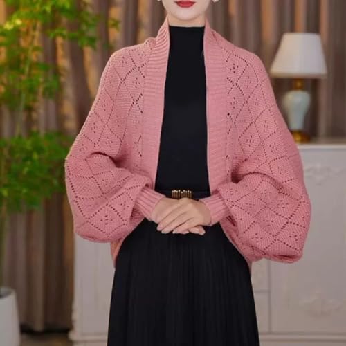 Knitted Shawl Coat, Fashion Hollow Out Cardigan, Women's Knitted Lightweight Slouchy Wrap Cardigan Shawl Coat for Fall4