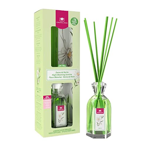 Cristalinas. Désodorisant diffuseur avec bâtonnets. 180ml. Parfum Jasmin de Nuit Cover