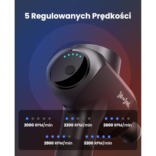 Bob and Brad X6 Pro Max pistolet do masażu z funkcją ciepła i zimna, Massage Gun z amplitudą 11 mm i metalową głowicą masującą, ręczny masażer mięśni do ramion, pleców, ciała i relaksu