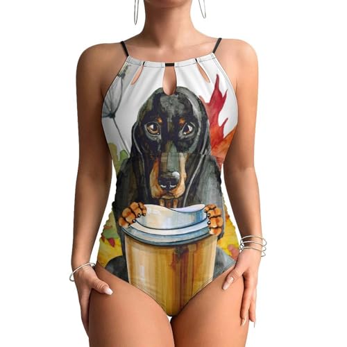 Monokini chien et feuille d'érable pour vos journées farniente et baignades cet été