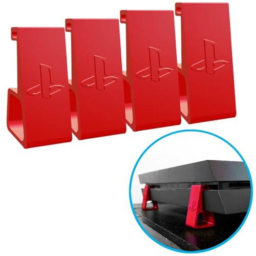 Suporte Horizontal para PS4 Pro Slim, 4 Peças, Preto (Preto, Slim)