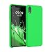 Produktbild kwmobile Hülle kompatibel mit Apple iPhone XR Hülle - Silikon Handy Case - Handyhülle weiche Oberfläche - kabelloses Laden - Neon Grün