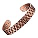 Men's Pure Copper Magnetic Healing Bracelet for Injury Recovery, Arthritis, and Joint Pain Relief - Adjustable Heavyweight Cuff Style - Earth Therapy