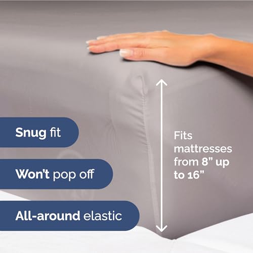 Image of Full Size 4 Piece Sheet Set - Ultra Soft & Cooling Sheets - Thistle Purple | Fits 8 Inch to 16 inch Mattress, Wrinkle Free & Fade Resistant with Deep Pockets, Breathable, Comfy Hotel Luxury Bedding