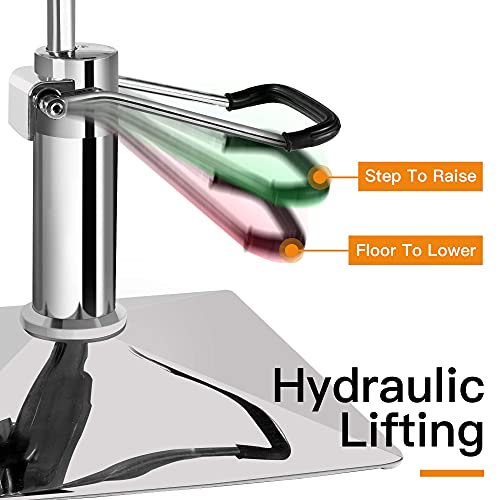 Baasha Salon Chair, Purple Salon Chair For Hair Stylish, Hair Salon Chair Hair Chair With Heavy-Duty Steel Frame, Shampoo Chair Stylist Chair Tattoo Chair, Beauty Salon Equipment - Puprle #TOP6