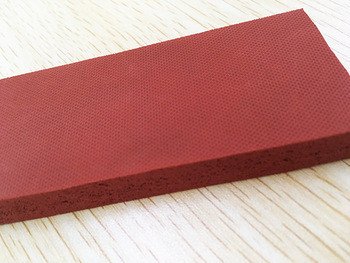 Lms Silicone Sponge Foam Rubber Sheet, Textured, Closed Cell,High Temp Heat Press, Red 19.7 X19.7 X 0.12 Inch #TOP4