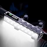 Bike Lights, 17 LED 25500 Lumen Bicycle Light with 4 Modes, 10000mAh USB Rechargeable Bike Light, Bike Headlight with Digital Power Display, Wide Beam Bike Lights for Night Riding