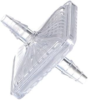 Suction Bacteria Filter 1/4 to 1/2" Barb, Both Ends