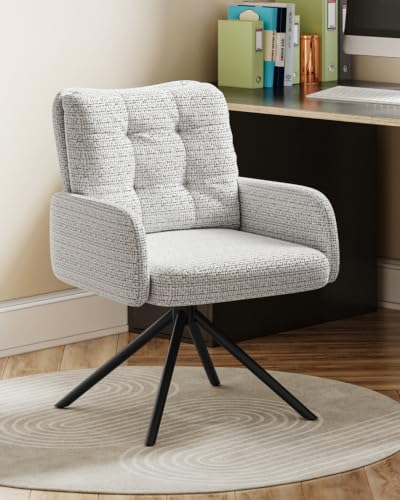 Armchair Tub Chair Chenille Padded Ergonomic Swivel Vanity Chair Bedroom