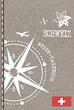 Schweiz Reisetagebuch: Reise Tagebuch zum Selberschreiben, ca. A5 - Journal Dotted Punkteraster, Bucket List für Urlaub, Ferien Trip, Auslandsjahr, Au Pair, Auswanderer - Notizbuch Dot Grid punktiert