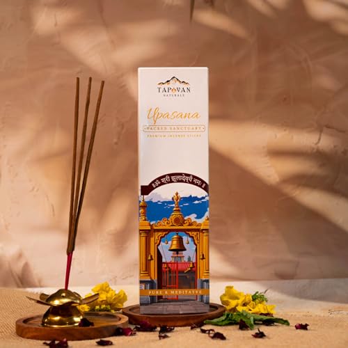 Image of Premium Incense Sticks - Enchanting Oasis & Upasana | Luxury Floral, Musk & Aromatic Blends for Calm, Relaxation & Spiritual Energy | 80 Sticks - Pack of 2