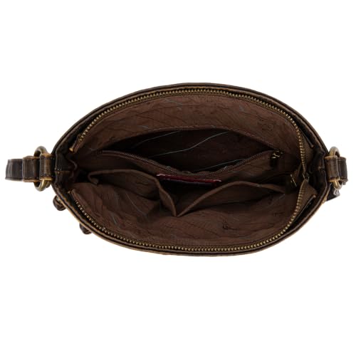Image of Montana West Crossbody Bag for Women Multi Pocket Shoulder Medium Travel Purses Ultra Soft Washed Leather