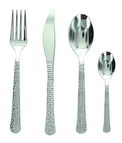 Boite ménagère 40 couverts PRESTIGE en plastique, Argent