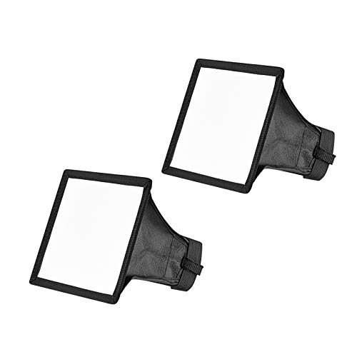 Neewer 2-Pack 6x5 inches/15x13 Centimeters Speedlite Softbox Flashlight Diffuser Kit for Canon 580EX II 600EX-RT, YongNuo YN560 III, Nikon SB-900 SB-910, Neewer TT560 TT520 TT660 and Other DSLR Flash