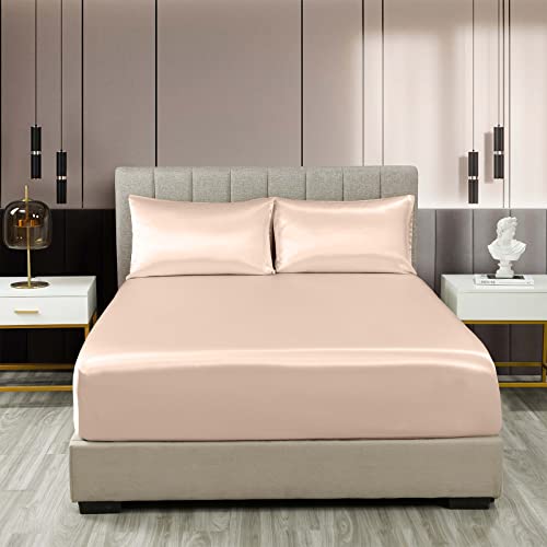 bedroom satin bed sheets