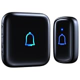 Classroom Doorbell Wireless Doorbell IP66 Waterproof 1000Ft 66 Chimes Mute Mode 115dB 7-Level Vol Loud Electric Door Bells Chime for Office Classroom Home Kids Room Teachers & Hearing-Impaired
