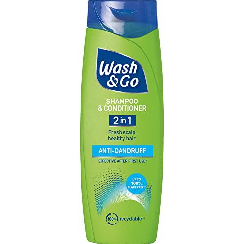 Wash & Go Classic 2 in 1 Shampoo & Conditioner Mens Hair Shampoo For All Hair Types Bulk Pack x 6 bottles