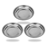 Magnetschale - 3 Stücke, Edelstahl Magnetische werkzeugschale,Ø150mm Magnet-Teller Halten von Werkzeug, Schrauben, Bohrer und Nägel, Hochleistungsmagnet, Verdicktes Magnetische schale