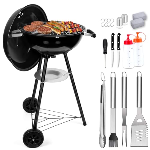 Joyfair 18In Charcoal Grill Set