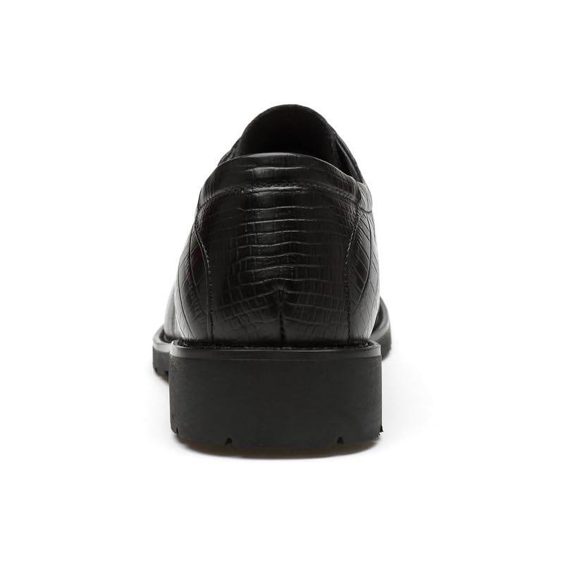 French Leather Oxford Dress Shoes for Men Classic Pointed Toe Lace Up Formal Prom Shoes with Block Heel2