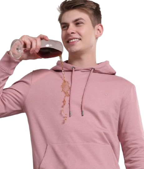 Image of TURMS Anti Stain Men's Hoodie | Anti Odor Water Repellent | Cotton Blend Casual Travel Edition Hooded Sweatshirt | Winter Wear Pullover