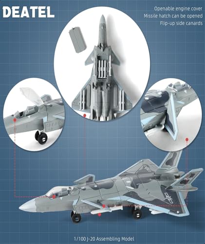 Image of Aircraft Models, Fighter Jet Model 1:200 Scale, Detailed Military Aircraft Model for Collectors and Enthusiasts, Desktop Display or Gift for Aviation Fans, 13 x 20 x 8.5 cm