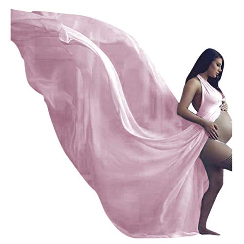 Vestiti di maternità Fotografia Abito in Chiffon Elegante Halter Vestito Maxi Donna Premaman Abito da Fata Foto Lunghi Vestiti