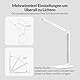 mafiti Schreibtischlampe LED Dimmbar Tischlampe 5 Farb und 3 Helligkeitsstufen, Augenfreundliche Nachttischlampe, USB-Anschluss für Leser, Kinder, Büro-Weiß [Energieklasse E]