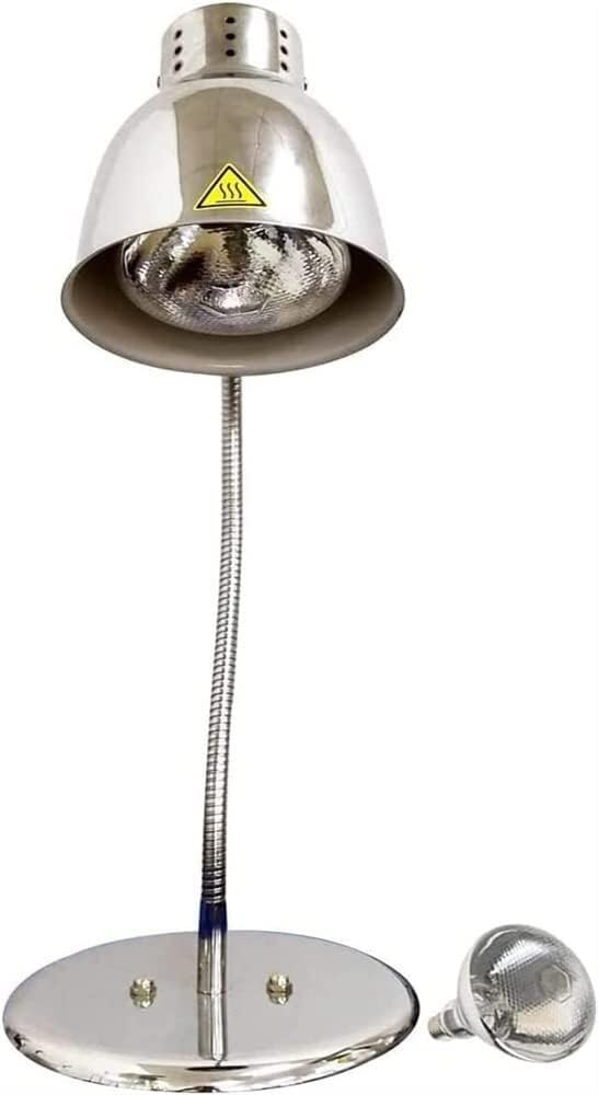 Lampe Infrarouge for Le Chauffage et Le Maintien au Chaud des Aliments, Ampoule Simple(Silver)
