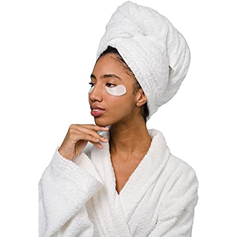 Forever Britain UNISEX LUXURY 100% EGYPTIAN COTTON TERRY TOWELLING BATH ROBE DRESSING GOWN TOWEL SOFT (Medium, m) Cover
