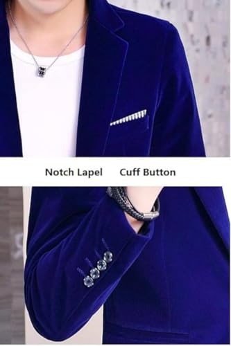 Men's Velvet Sport Coats Blazers Slim Fit Tuxedo Solid Notch Lapel Suits Blazer for Men Autumn Winter Spring2
