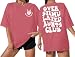 Overstimulated Moms Club Shirt Oversized Mama Shirts Funny Mom Life Graphic Tees Casual Short Sleeve Trendy Tops