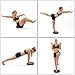 Inflated Stability Wobble Cushion, Including Free Pump/Exercise Fitness Core Balance Disc (Black)