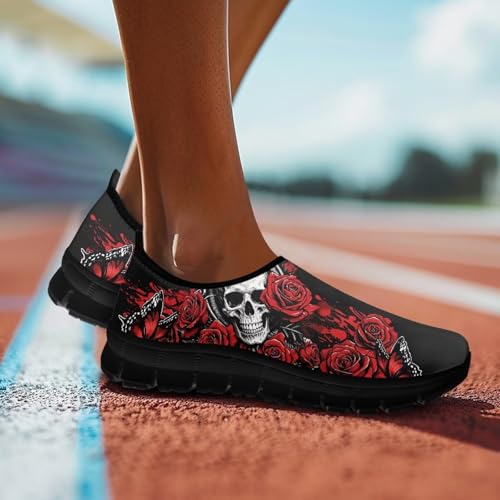 Image of Womens Slip On Walking Shoes Non Slip Loafer Breathable Holiday Travel Shoe Lightweight Casual Low Top Sneakers SizeUS 5.5-11.5