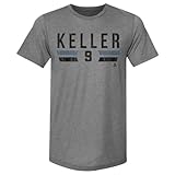 500 LEVEL Clayton Keller Utah Font Men's Premium T-Shirt (Tri Gray, X-Large)