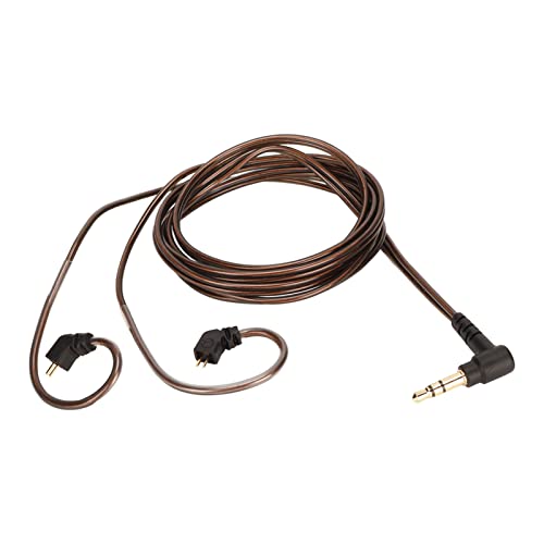 Câble Audio de Remplacement pour Casque, Câble de Mise à Niveau de Réduction du Bruit avec Micro pour Casque 2 Broches 0,78 Mm, Noyau OFC, Compatible avec KZ ZSN ZSN Pro ZSN Pro