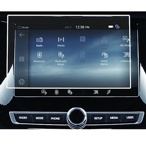 Écran tactile de navigation SsangYong Rexton sans rayures grâce au verre trempé 8''