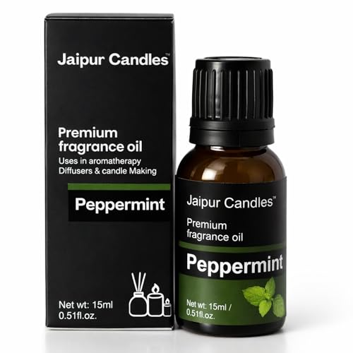 Image of Fragrance Oil | 15 ml | Aroma Oil for Home Fragrance | Best for Aromatherapy | Use in Diffusers, Candles, Air Fresheners (15ML, Peppermint)