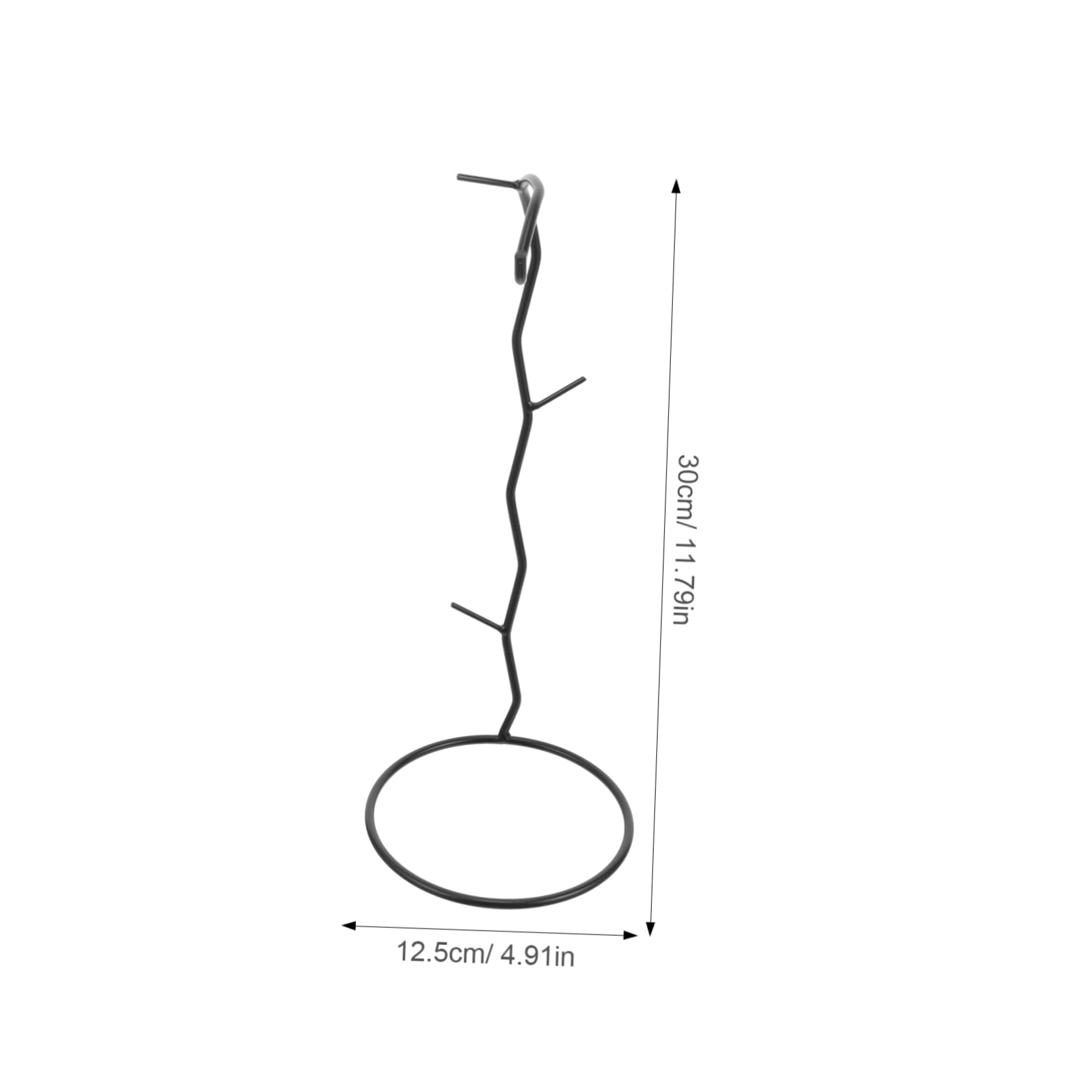 Hemoton Hanging Air Plant Holder Plant Hanger Bracket Hanging Terrarium Stand Glass Ornament Holder