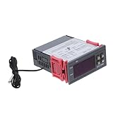 Sosoport Digitaler 12v Temperaturregler mit Schalter und Ntc Sensor für Kühlschrank und Fischverarbeitungsmaschinen Präzise Temperatursteuerung mit Digitalanzeige