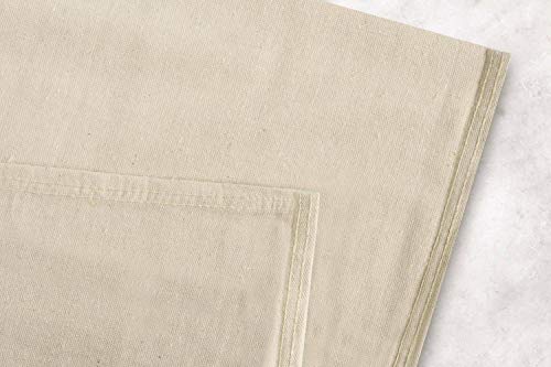 Canvas Drop Cloth (Size 9 x 12 Feet) Pack of 1 - Pure Cotton Drop Cloth – Painters Drop Cloth for Furniture & Floor Protection - All Purpose Thick Cloth Duck Canvas with Sturdy Double Stitched Edges