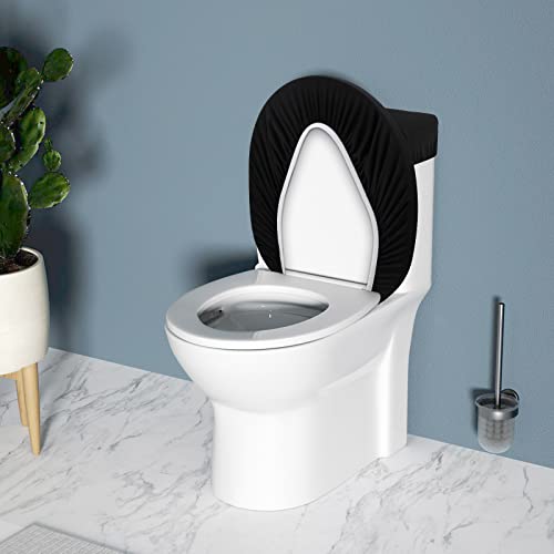 Azhchke Toilet Lid Cover And Toilet Tank Lid Cover, Bathroom Toilet Lid Seat Cover Set, Stretch Washable Spandex Fabric Toilet Protector Cover, Fits Most Toilet Tanks & Lids #TOP5